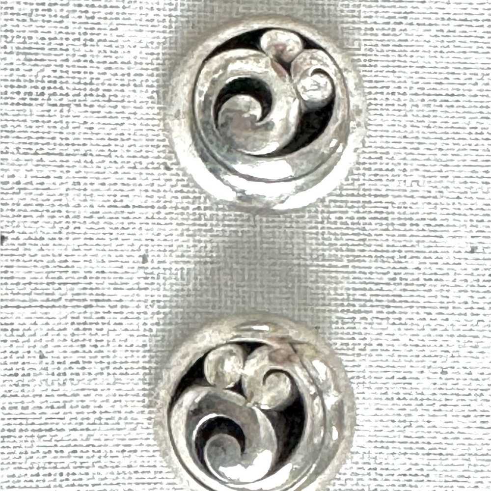 Brighton Silver Swirl Earrings